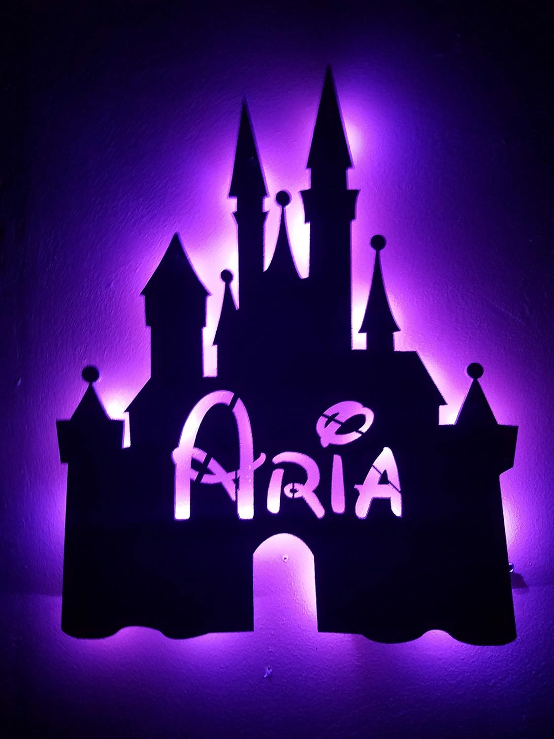 LED Name sign,Princess castle sign, Nightlight Lamp Custom personalized kids name castle sign fairytale kids sign,