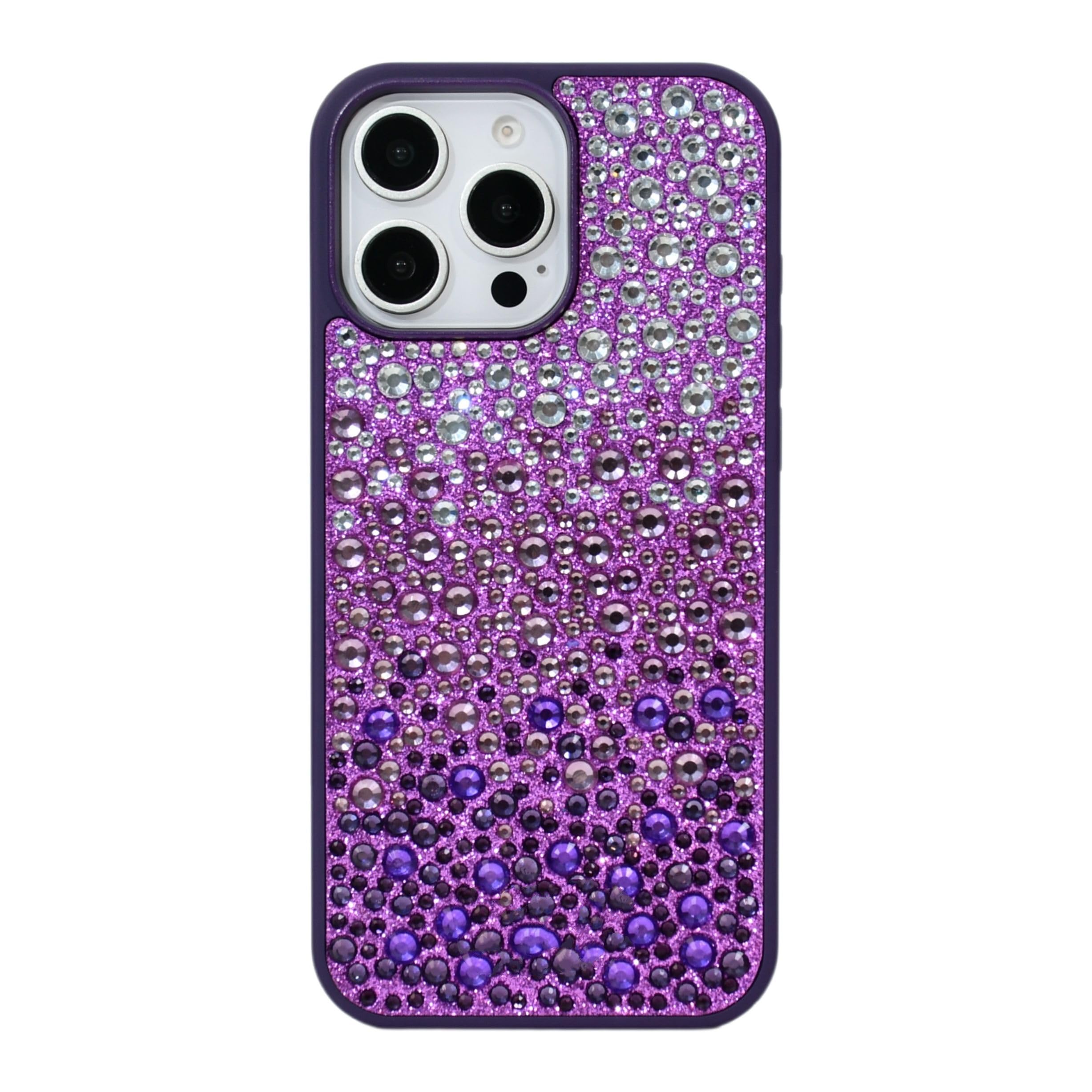 Coque de protection iPhone 14 Pro Max strass premium violette