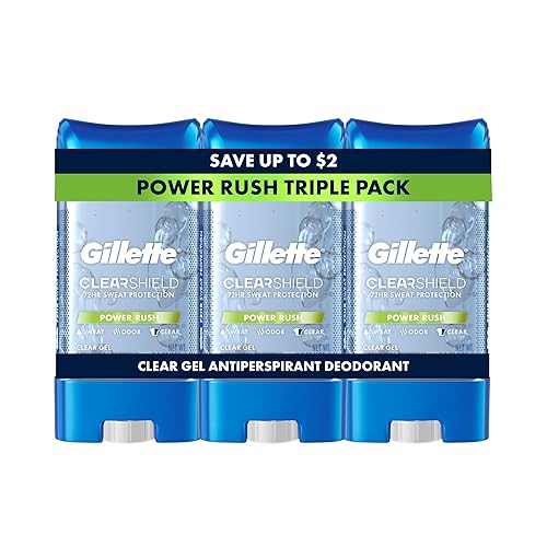 Gillette Antitranspirante y desodorante para hombres, protección contra el sudor y el olor 72 horas, frescura de larga duración, tecnología
