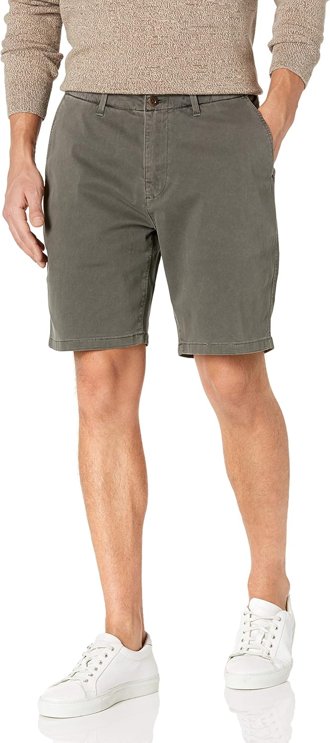 Lucky Brand Men's Stretch Twill Flat Front Short at Amazon Men’s
