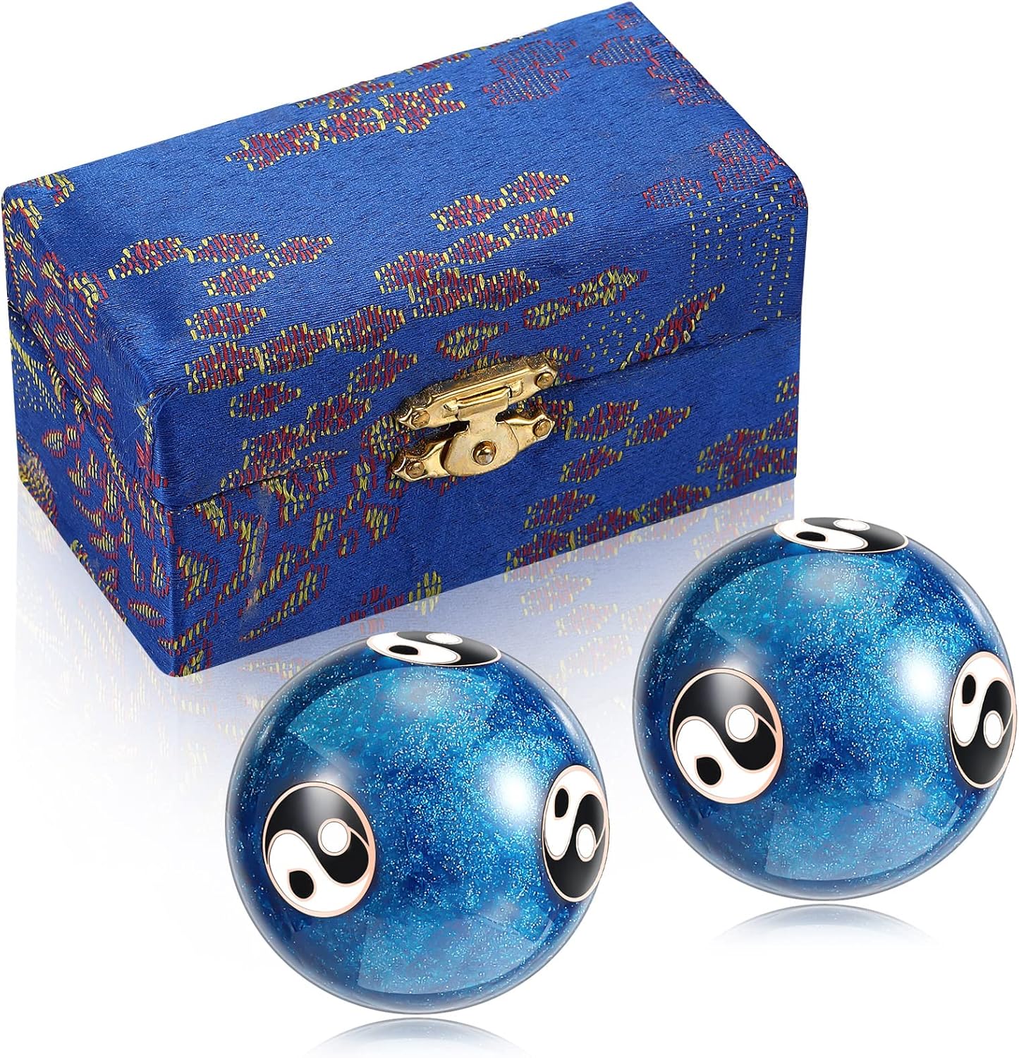 Hiboom 2 Pcs Baoding Balls Chinese Health Massage Exercise