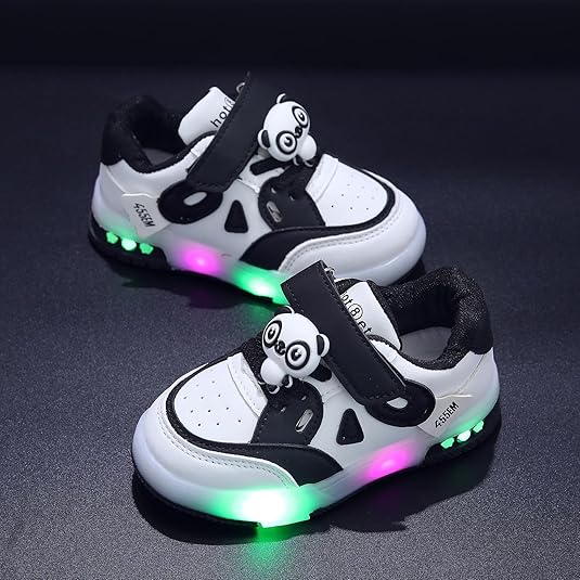 Sneaker Casual Bambino,Scarpe LED con Luci per Bambina Sportschuhe Lacci Colorati Sneakers nella Suola Flessibili E Traspiranti Bambine/Ragazze Comode Running Scarpe da Corsa Regali Bambini