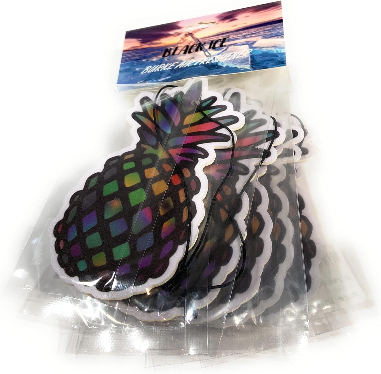 Buy BurkE Black Ice Car Air Freshener, Unique Pineapple Design For
