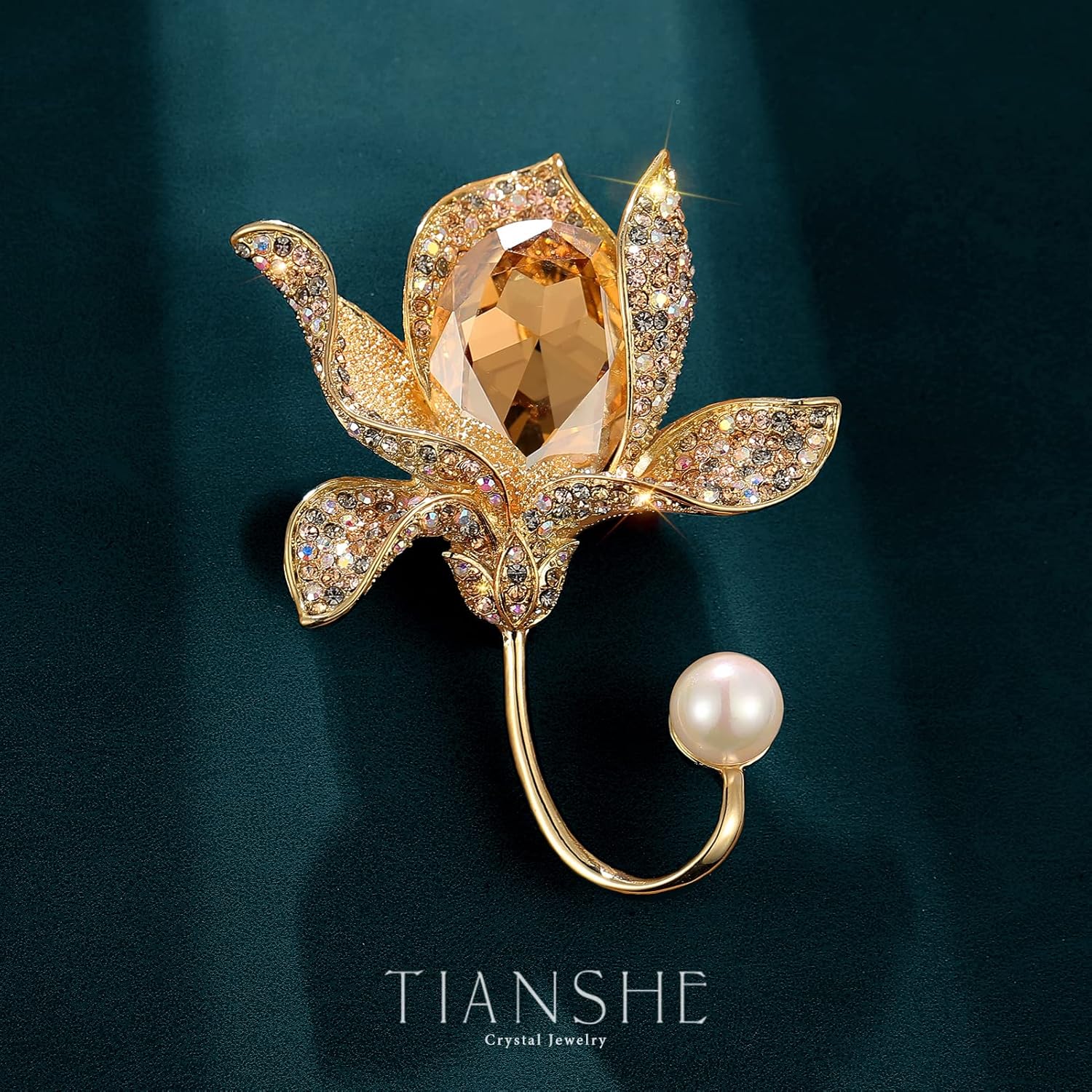 Brooches And Pins For Women Fashion Flower Brooches For Women Elegant Broches Costume Jewelry Brooch Lady Pins Christmas Holiday