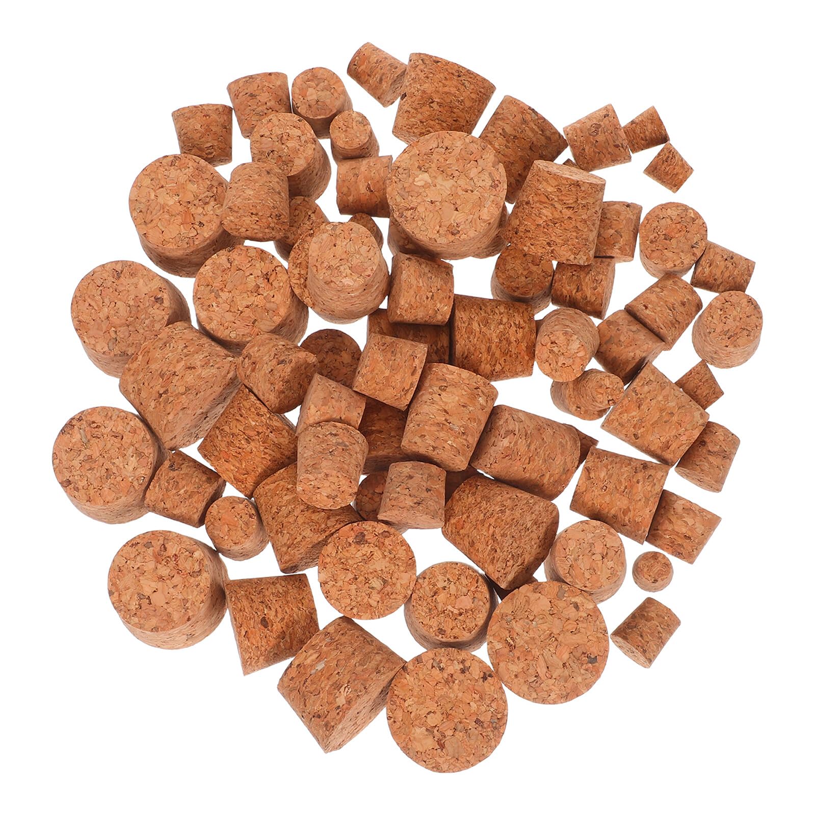 BESPORTBLE 80 Pezzi Tappi di Sughero Conici Naturali Assortimento di Tappi di Ricambio per Bottiglie e Barattoli Sigilli Elastici per Birra Fatta in Casa Oli Essenziali e Conservazione