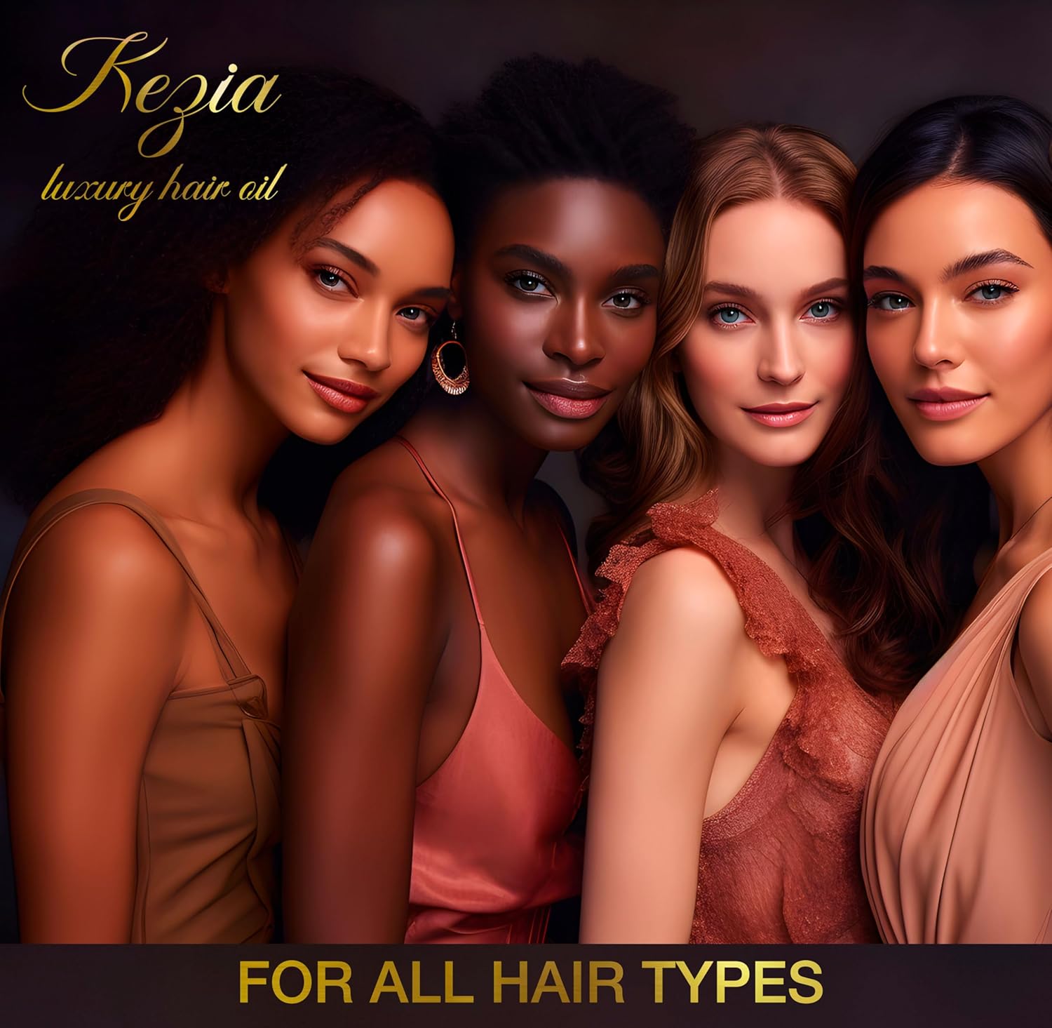 CHEZEV (KHAY'-ZEV) VISION Kezia Luxury Hair Oil for Hair Growth, Repair, & Nourishment - Men and Women for hair, eyelashes, eyebrows - 100% Natural, Paraben & Sulfate Free - 2 fl oz