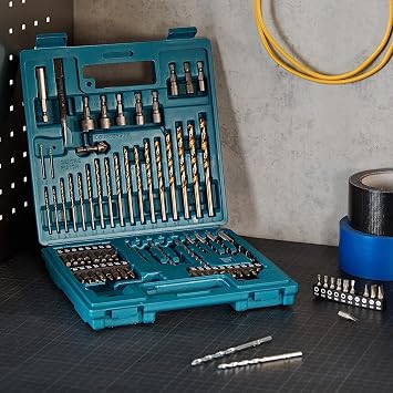 Makita B-49373 punching and screw-bit, 18V, Blue, Set 75pcs
