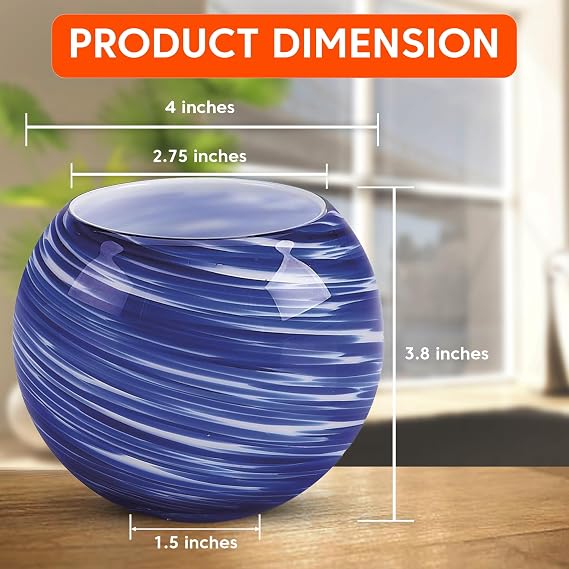 IMPULSE! Galaxy Votive Blue, Candle Holders, Votive Candle Holders, Small Bud Vase