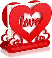 Vista 8 de Barydat Servilletero navideño para mesas, dispensador de pañuelos de madera, soporte para servilletas de cóctel vintage, dispensador de pañuelos