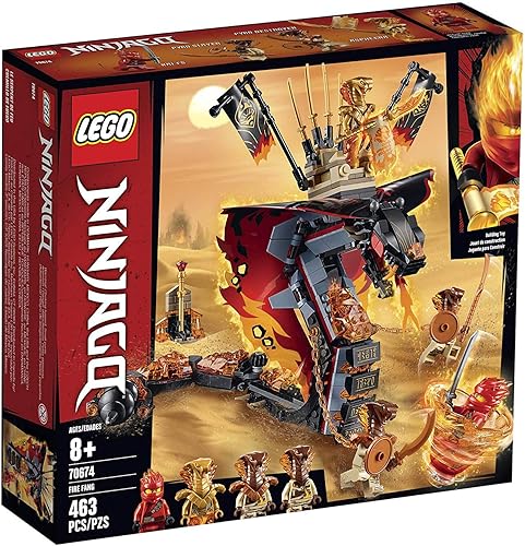 LEGO NINJAGO Colmillo de Fuego 70674 - Juego de construcción de juguetes de acción de serpiente con lanzadardos y personajes de minifiguras ninja,