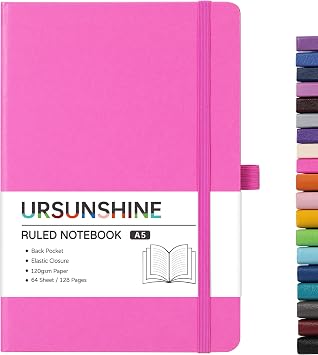 Ruled Notebook/Journal - Classic Lined Journal/Notebook, 5.3 x 8.26