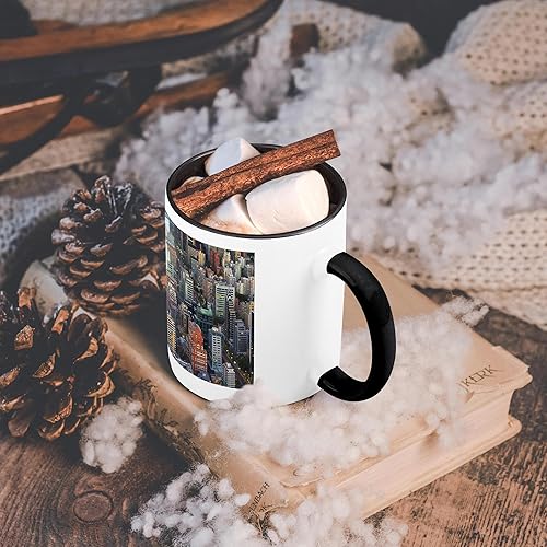 Miniatura 6 de 3dRose Aerial view of downtown skyline at dusk, Santiago, Chile - Mugs (mug_345727_4)