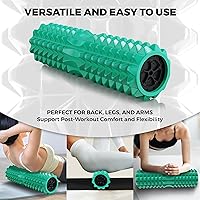 Vista 2 de Rodillo de espuma vibratoria, rodillo ergonómico de punto de activación para fitness, terapia corporal y recuperación muscular, por Nordic Lifting