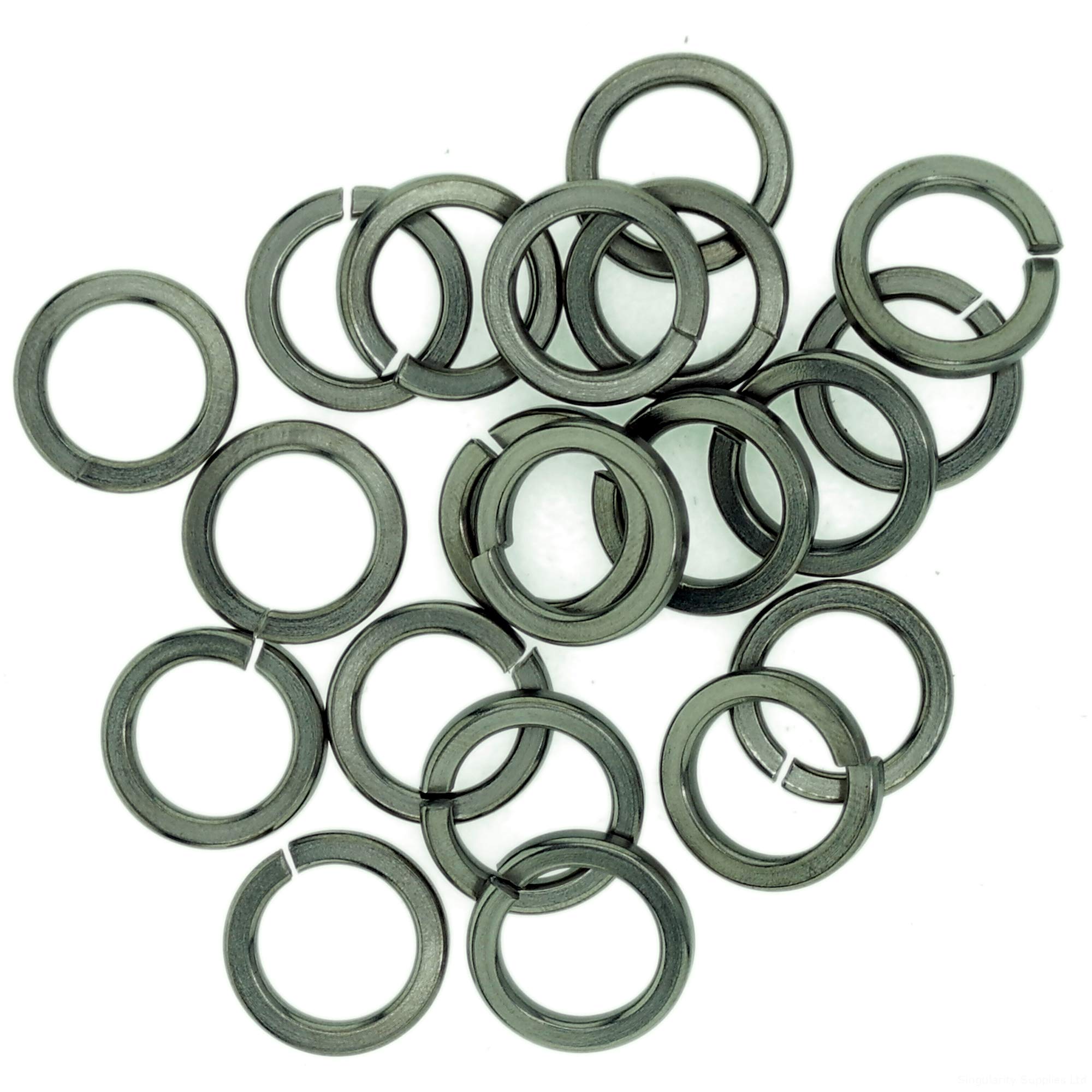 Singularity Supplies M5 (5Mm) Square Spring Split Lock Washer - Stainless Steel (A2) (Pack Of 20)
