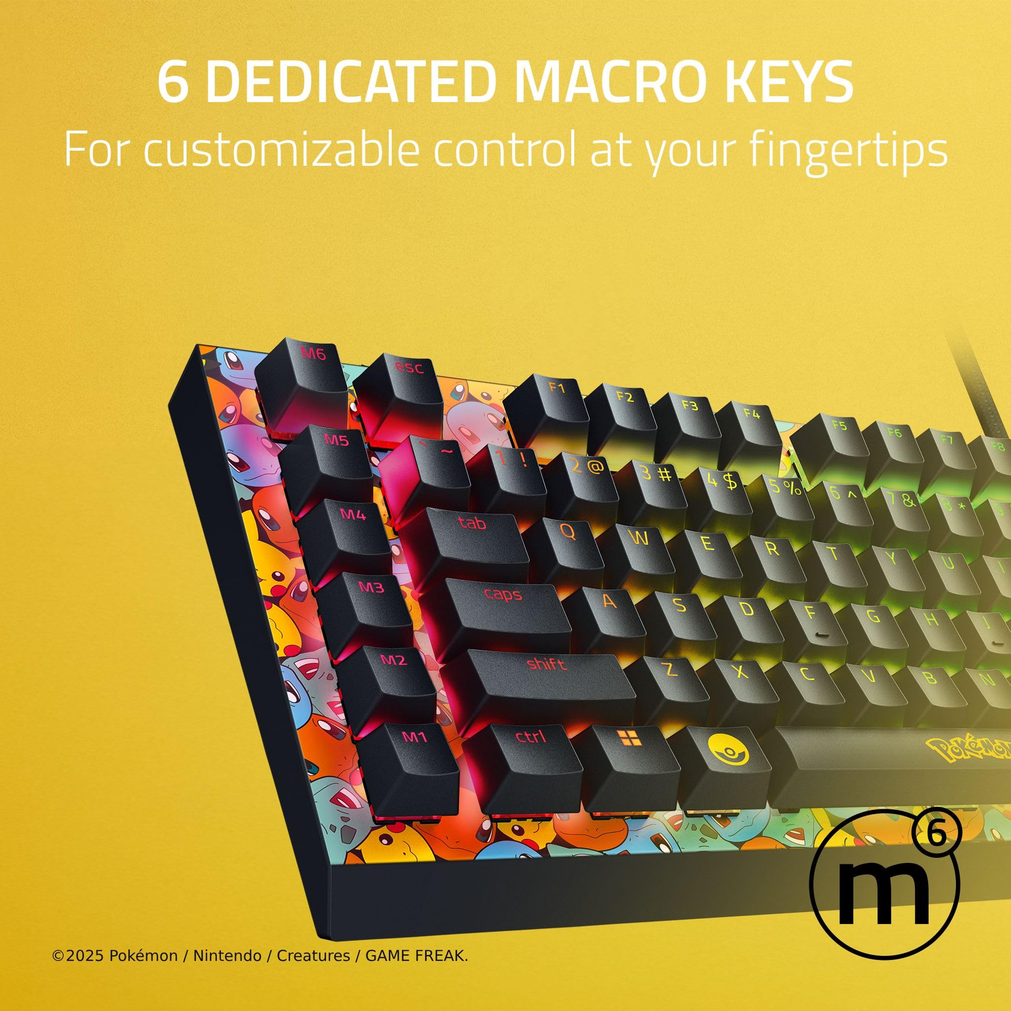 Razer BlackWidow V4 X Pokémon Edition - Mechanical Gaming Keyboard