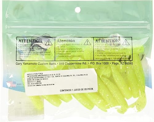 Miniatura 2 de Yamamoto 5 señuelos de pesca de plástico suave con acción de rizado de cola - 20 unidades