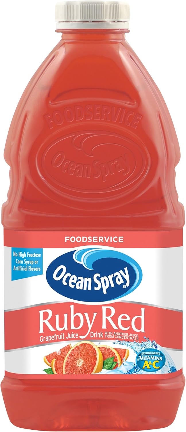 Ocean Spray Ruby Red Grapefruit Drink, 60Ounce Bottles (Pack of 8