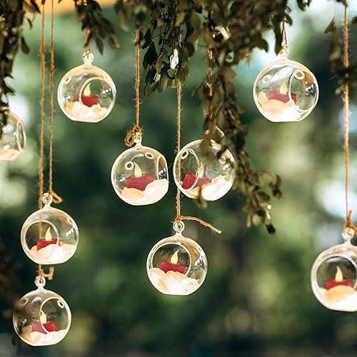 Miniatura 8 de FURORA LIGHTING Paquete de 12 velas LED con purpurina roja, velas parpadeantes sin llama para decoración del hogar, 1.5 pulgadas de ancho x 1.65