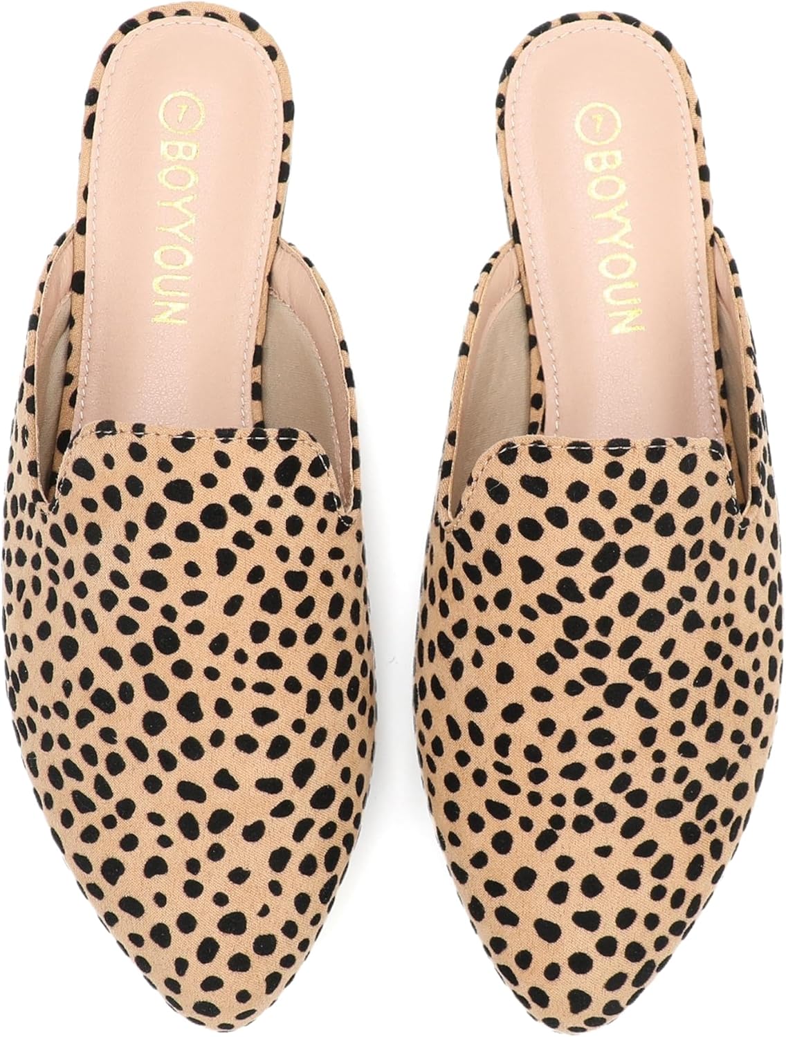 Mules for Women Comfortable Slip On Backless Flats Pointed Toe Loafers for Work and Casual Wear Low Heel Closed Shoes Womens Mule - Image 9