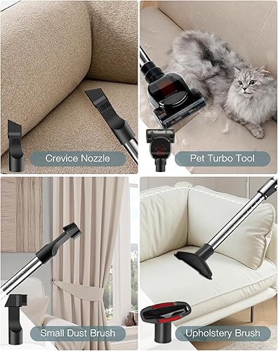 Miniatura 6 de Zefiro Aspiradora de recipiente, aspiradora sin bolsa para el hogar, potencia de 28 KPA, rebobinado automático del cable, filtro HEPA, aspiradora de