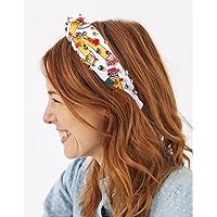 Vista 7 de mokkia Diadema para profesora, accesorios para mujer, lápiz de libro, diadema con diamantes de imitación adornados con cristales y nudos, regalos