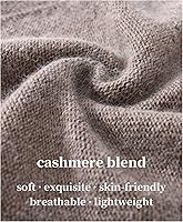 Vista 2 de jaxmonoy Gorro de punto holgado de cachemira para mujer, gorro de invierno suave y cálido de lana para mujer