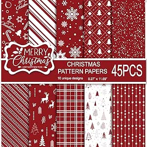 MIAHART 300Pcs Vrolijk Kerst Papier Kettingen Feestelijke Ambacht Papier Links Voor Feestdecoratie