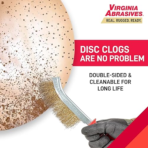 Miniatura 6 de 421-80017 - Disco abrasivo de carburo de tungsteno de 17 pulgadas, disco de pulido de dos caras para alfombras, adhesivo, epoxi, superficies