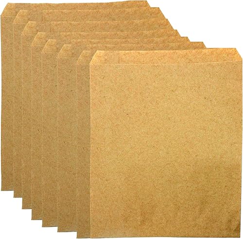 Miniatura 7 de SSWBasics Bolsas de mercancía medianas de papel kraft natural – 8.5 pulgadas de ancho x 11 pulgadas de alto – Caja de 1000 – Bolsas de papel para