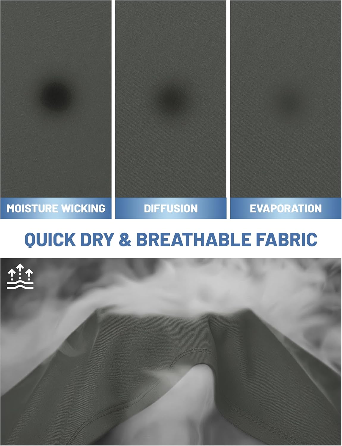 MAGCOMSEN Men's Short Sleeve UPF 50+ T-Shirt Quick Dry Workout Athletic Running Swim Tops Tee Rash Guard Performance Shirts - Image 5