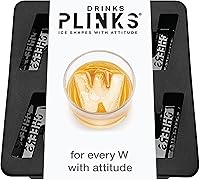 Vista 30 de DrinksPlinks Molde de Cubitos de Hielo de la Letra S - Molde de Cubitos de Hielo de Silicona Personalizado para Whisky – Molde Personalizado