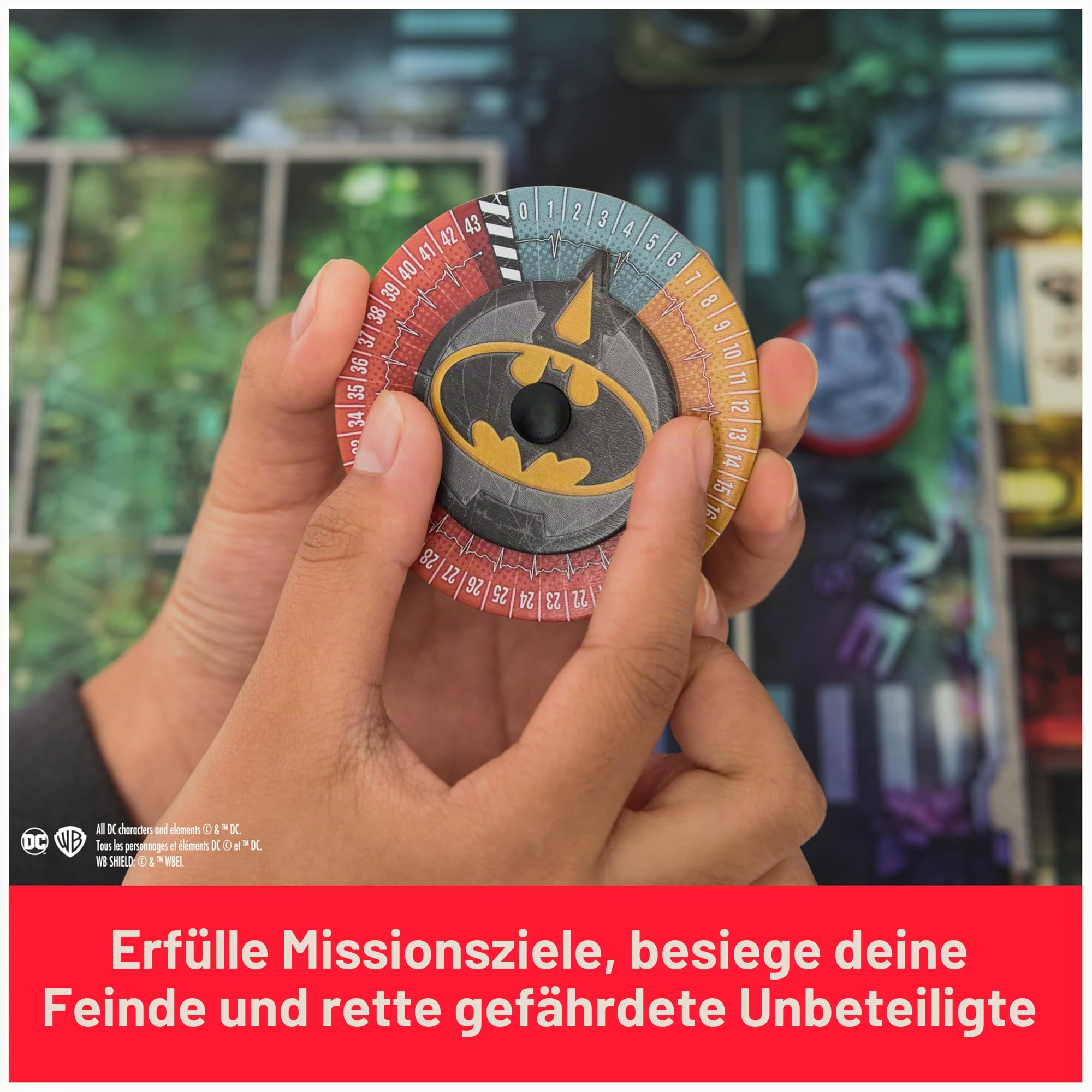 DCeased: Gotham City Outbreak EIN Zombicide Spiel für Familienspielabend, DC Comics Minis, Erwachsenenspiel, Strategie-Brettspiel, für Erwachsene und Jugendliche ab 14 Jahren
