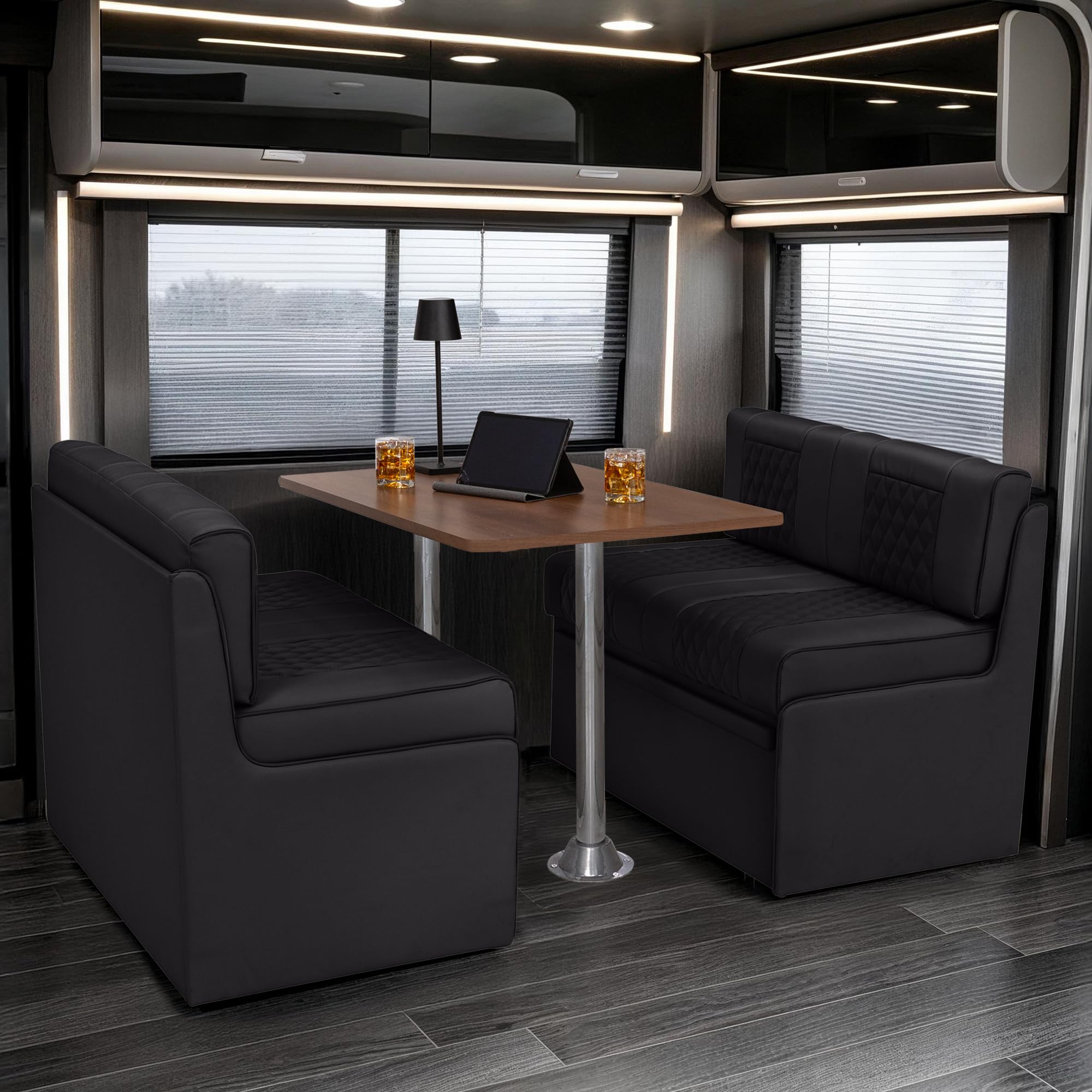 Qualitex Gravitas RV Dinette (Oak Table, Black)