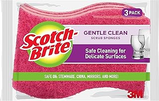 Scotch-Brite Delicate Care Scrub Sponge 3/Pkg, 3 Count (Pack of 1)