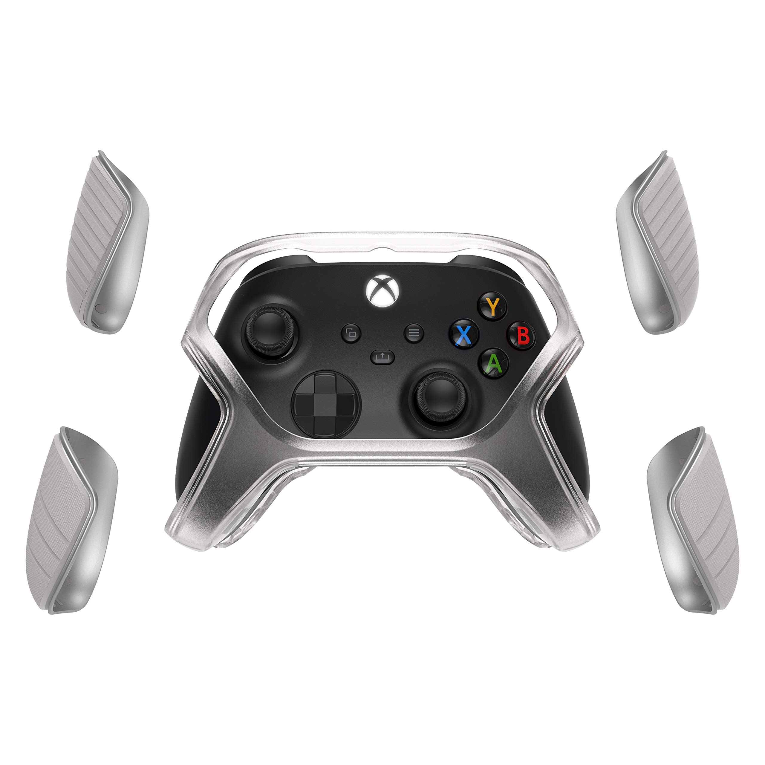 OtterBox - para Xbox Series X | S, Easy Grip Funda de proteccion anticaídas con agarre, para mando Microsoft - Blanco (Xbox Series X)