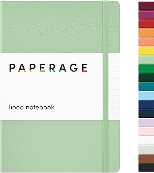 Lined Journal Notebook, (Sage Green), 160 Pages