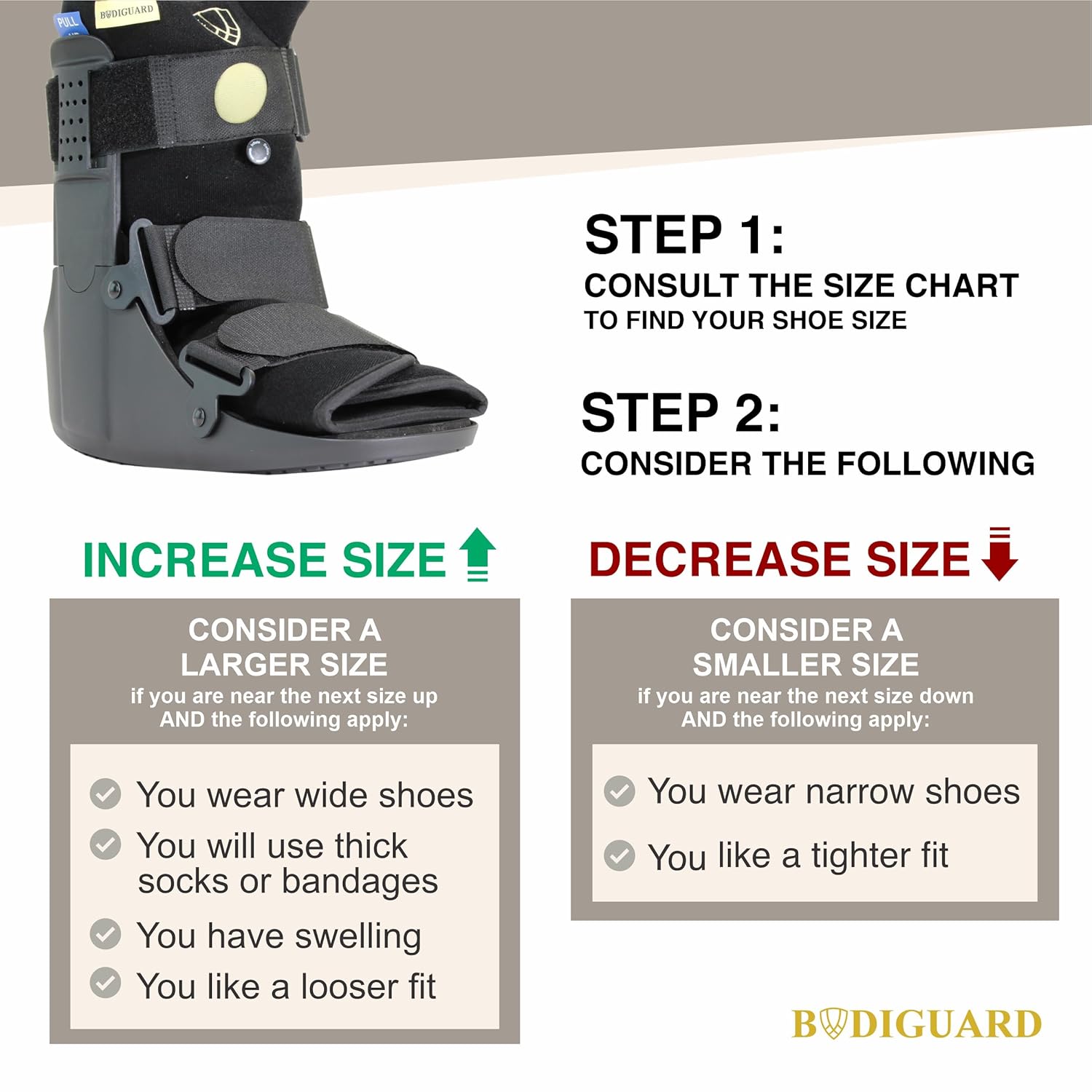 Short CAM Walking Boot, Black, Mesh Material, Stable Support for Acute Ankle Sprains, Foot Fracture, Metatarsal Fracture, Post Surgical Recovery (Small)