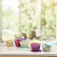 Vista 4 de Tupperware Recipiente de plástico - 13.5 fl oz, 6 piezas, multicolor