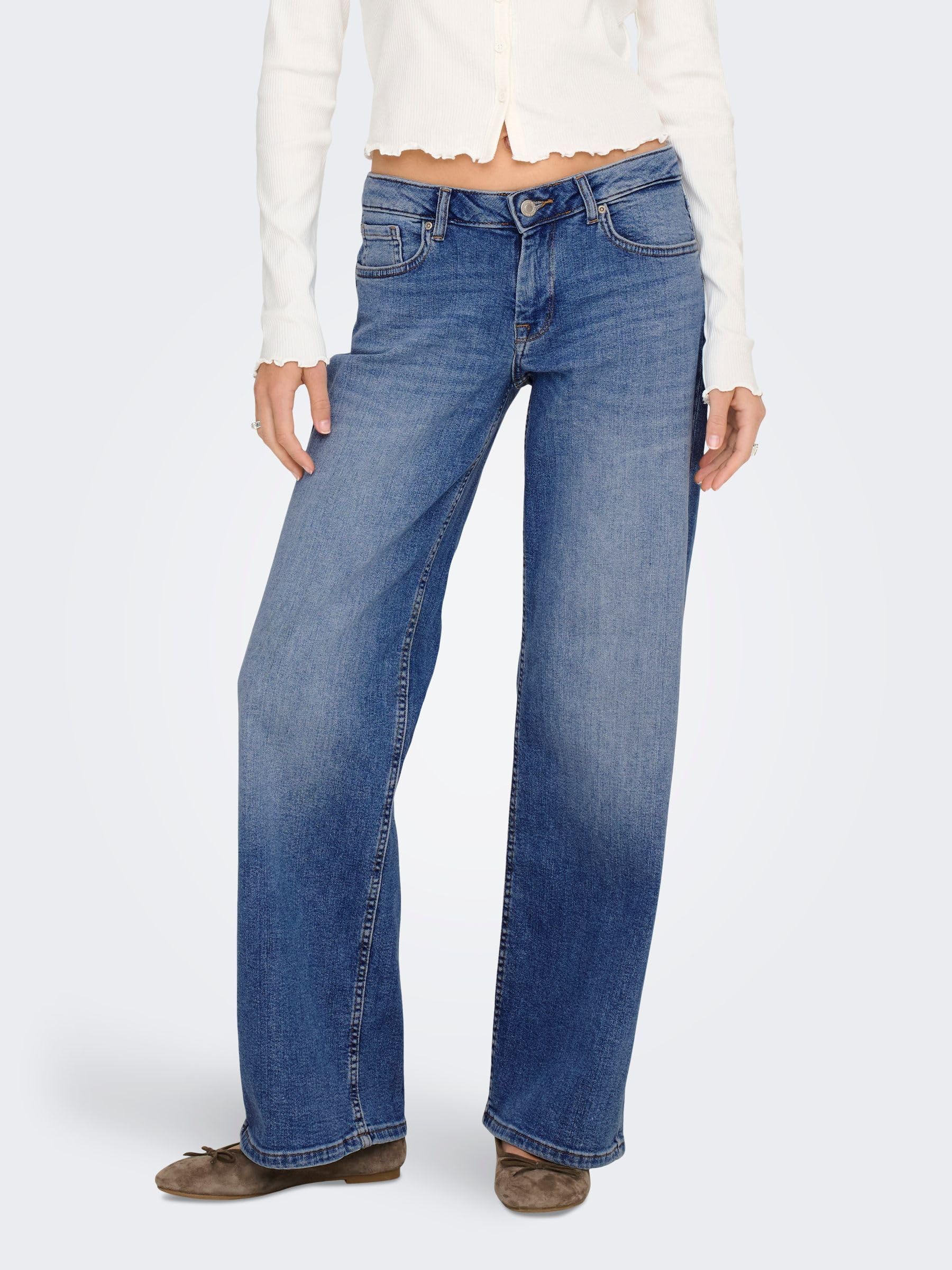 ONLY - Onljudy-o LW Wide Leg DNM Tai712 Noos, Onljudy-O LW Wide Leg DNM Tai712 Noos Donna
