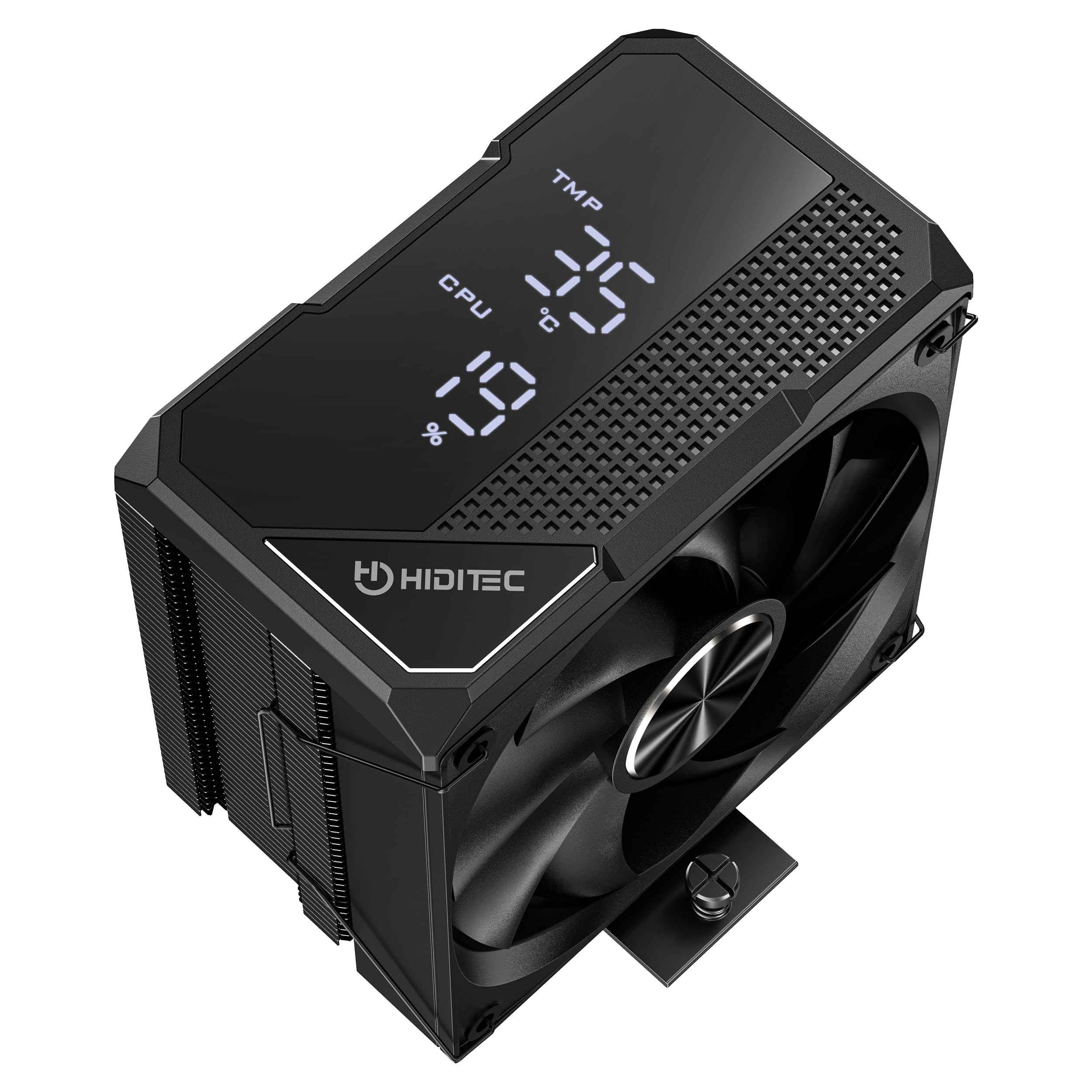Hiditec DC20 PRO - Dissipatore digitale CPU RGB | 1 ventola 120 mm PWM FDB | 6 Heatpipes rame | 75,48 CFM | 31 dBA | TDP 240 W | Intel LGA 1851/1700 | AMD AM5/AM4