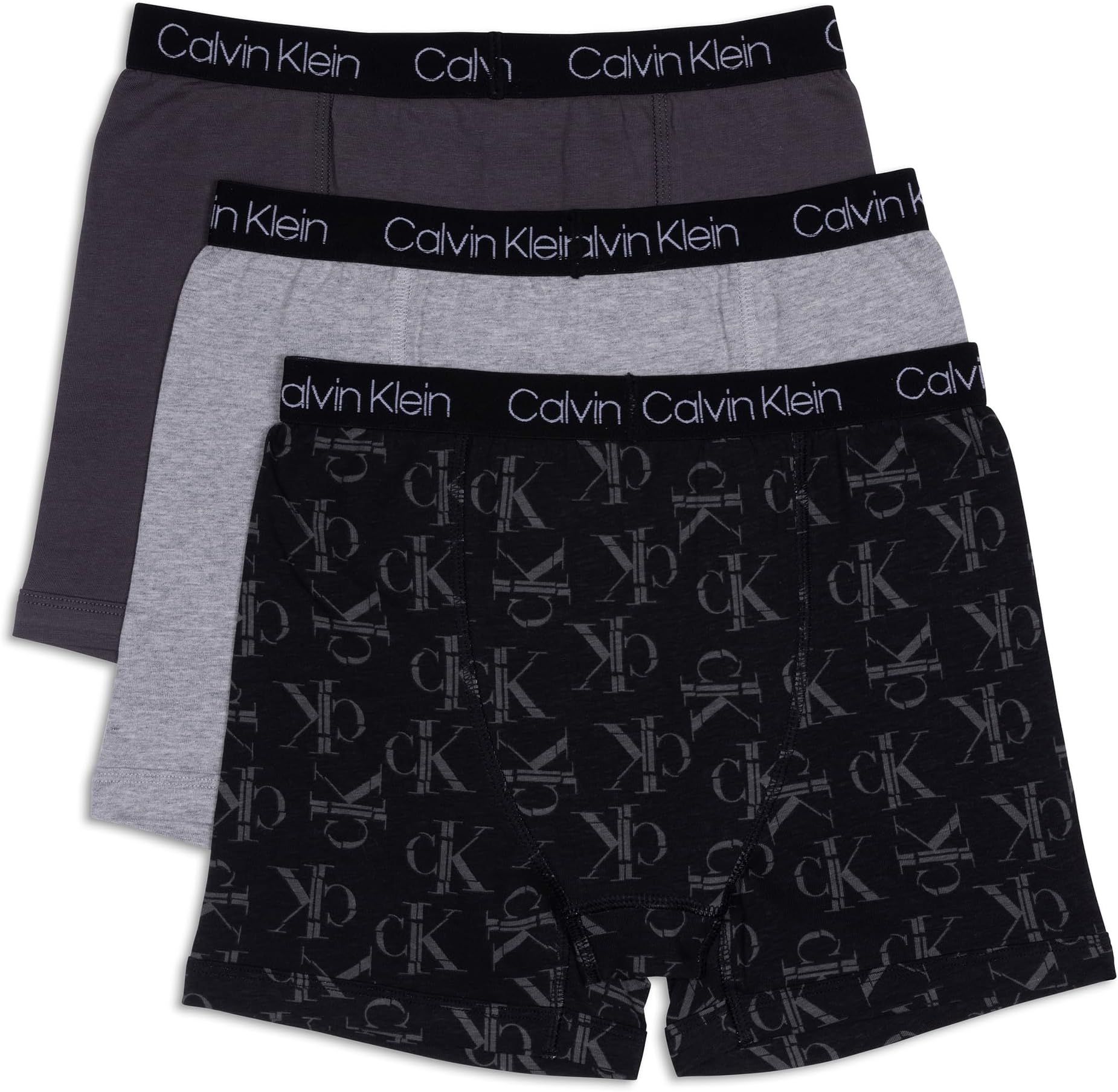 boys Calvin Klein Boys' Modern Cotton Boxer Brief Underwear 3-pack