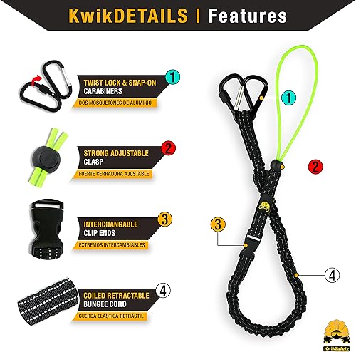 Miniatura 4 de KwikSafety PINZA Lineman Alicates + Cordones para herramientas de pulpo (paquete de 3)