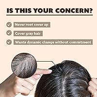 Vista 3 de Tinted Color Temporary Hair Spray for Root Touch Up - 3.38oz Darkest Brown, Covers Gray Hair, True to Color, Quick Dry, Humidity-Resistant, Infused