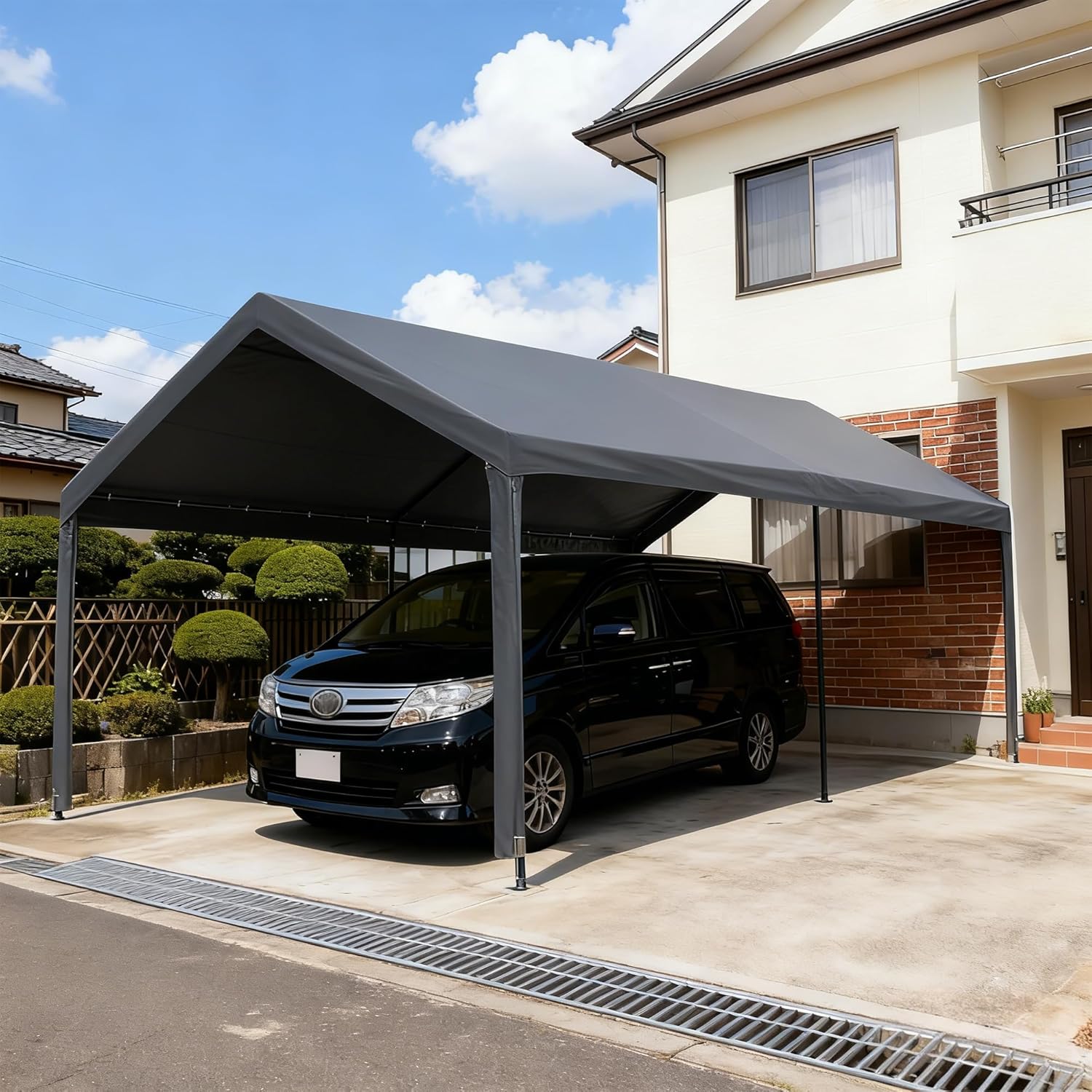 Donext 車庫テント ガレージテント お祭り 倉庫 UVカット&防雨 3.6×6