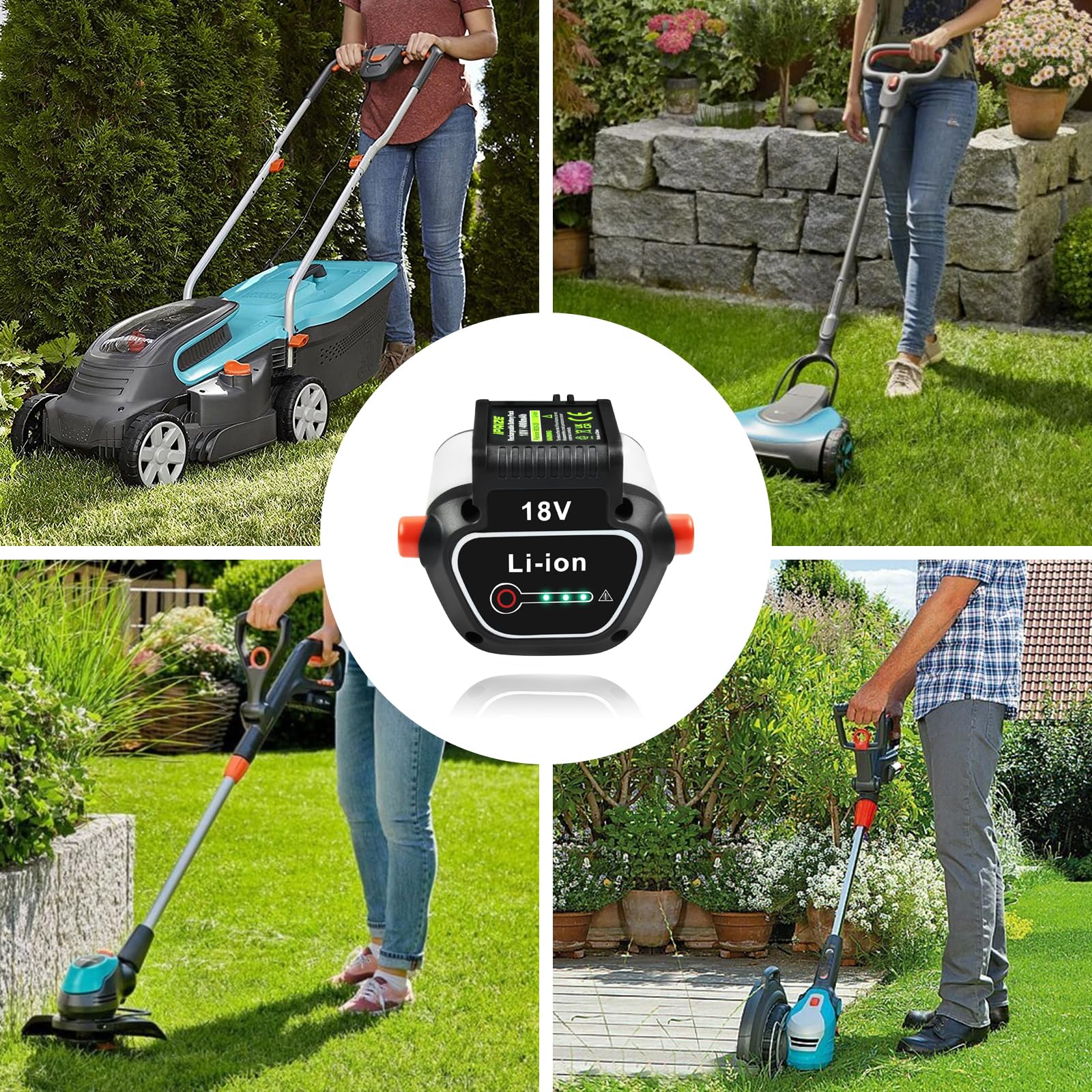 18 V 4000 mAh akumulator litowo-jonowy do Gardena BLi-18 9840-20 9839-20 kompatybilny z narzędziami Gardena 18 V
