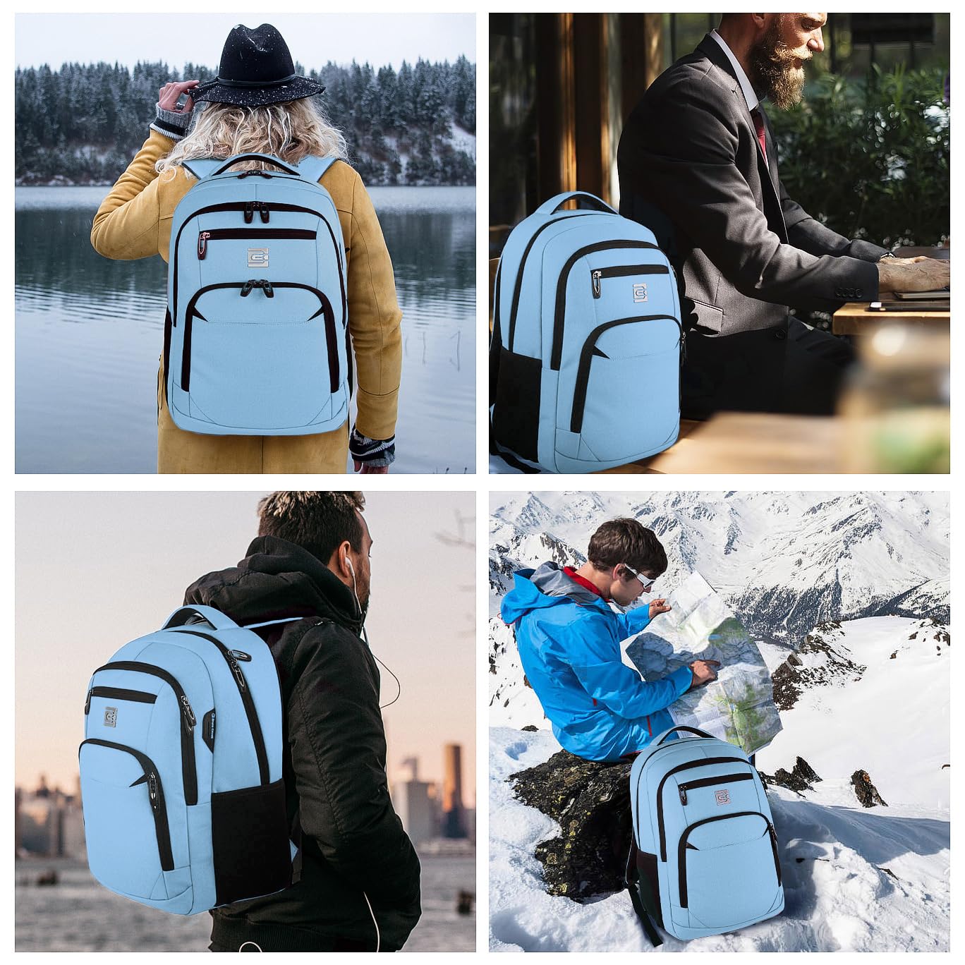 Volher Laptop Backpack,Business Travel Anti Theft Slim College Backpack — Amazon image 8