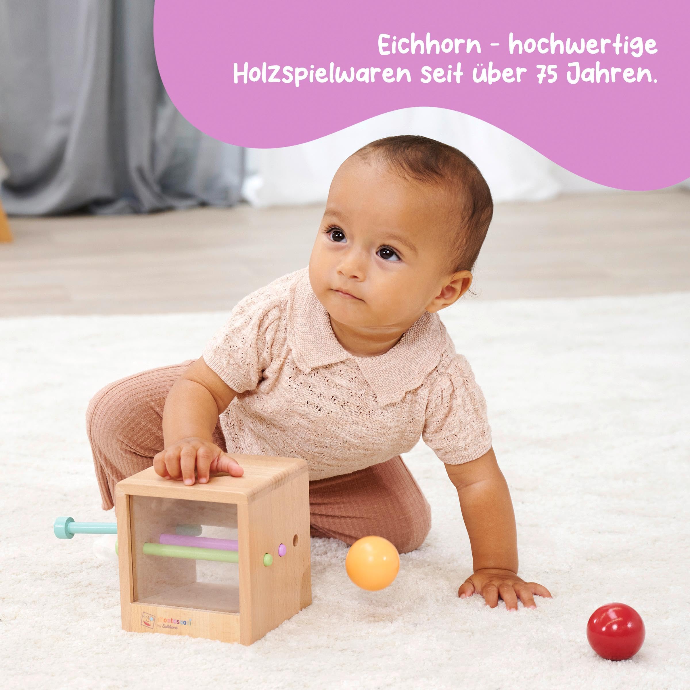 Eichhorn 100006030 Montessori Kostka z kulkami