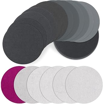 JatilEr Sandpaper 125 mm Velcro Pack of 30 Sanding Discs Without Hole