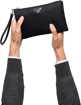 Amazon | プラダ ブラック テスト ナイロン ポーチ ケース クラッチ