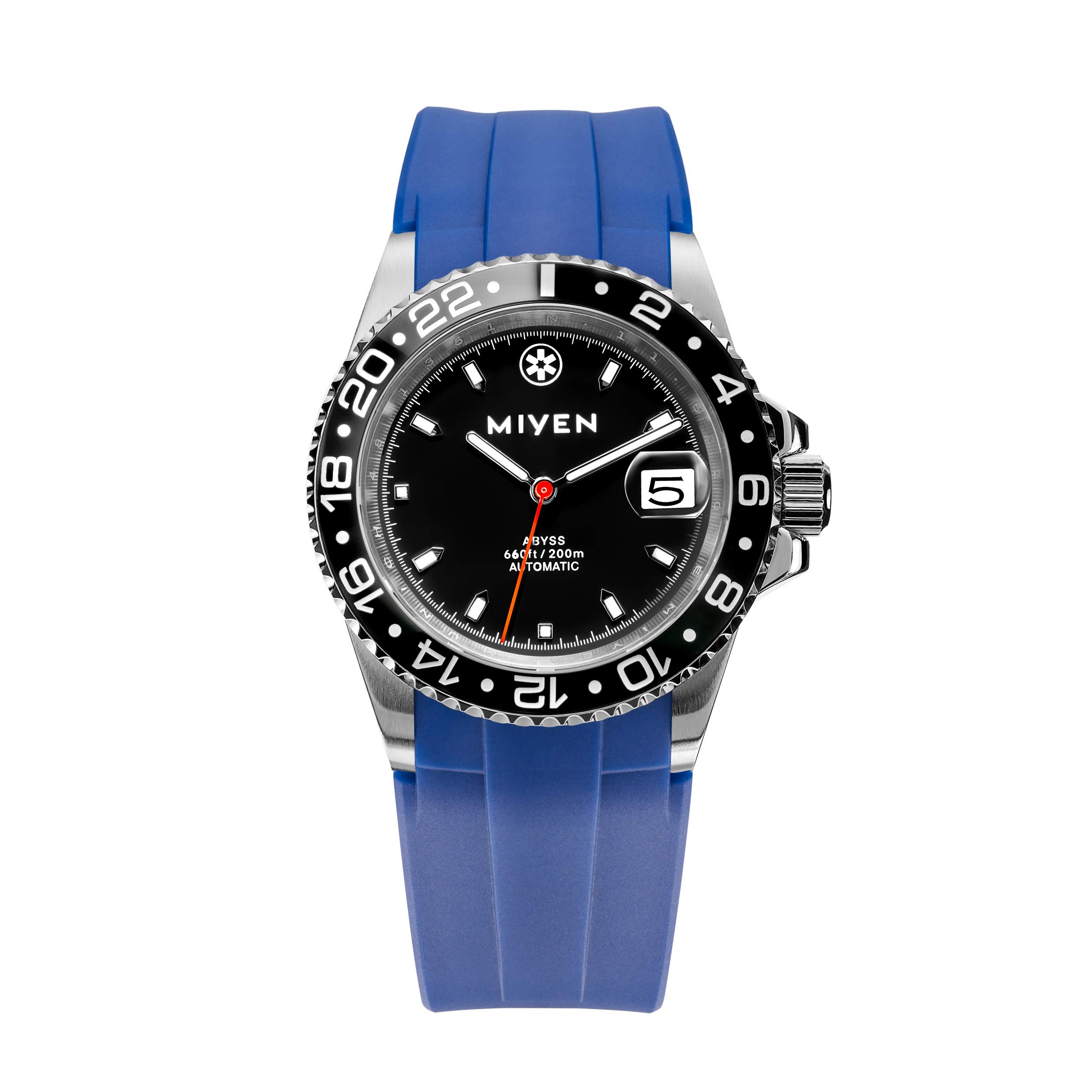MIYEN MUNICH ABYSS 1040-11-3 – Orologio Subacqueo Automatico Uomo, Acciaio, Lunetta In Ceramica Nera, Vetro Zaffiro 20 ATM - 3